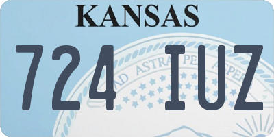 KS license plate 724IUZ