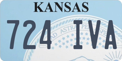 KS license plate 724IVA