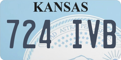 KS license plate 724IVB