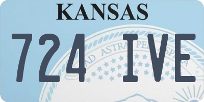 KS license plate 724IVE