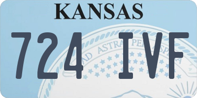 KS license plate 724IVF