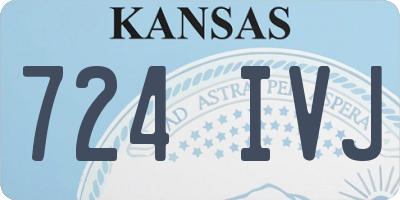 KS license plate 724IVJ