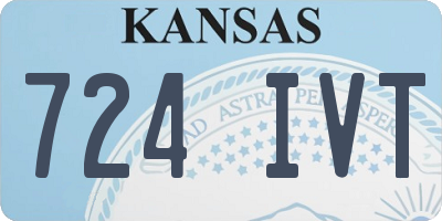 KS license plate 724IVT