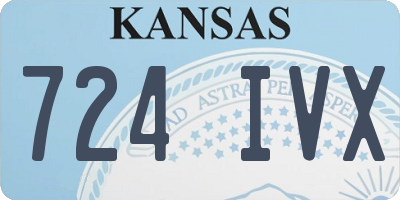 KS license plate 724IVX