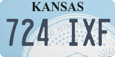 KS license plate 724IXF