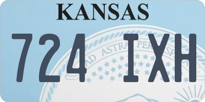 KS license plate 724IXH