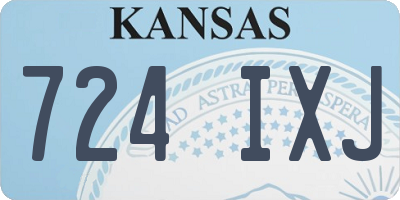 KS license plate 724IXJ