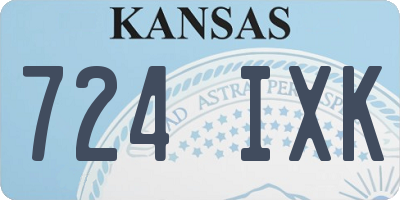 KS license plate 724IXK