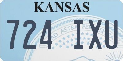 KS license plate 724IXU