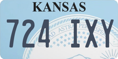 KS license plate 724IXY