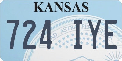 KS license plate 724IYE