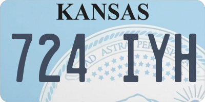 KS license plate 724IYH