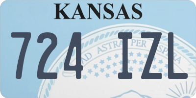 KS license plate 724IZL