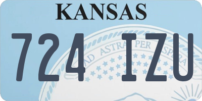 KS license plate 724IZU