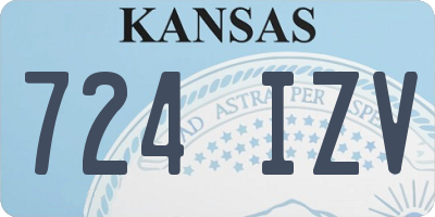 KS license plate 724IZV