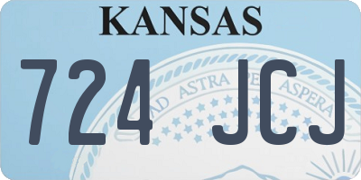 KS license plate 724JCJ