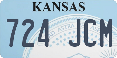 KS license plate 724JCM