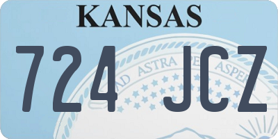 KS license plate 724JCZ