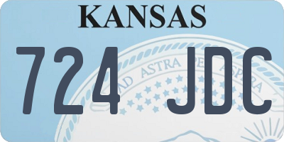KS license plate 724JDC