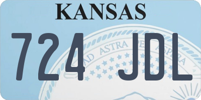 KS license plate 724JDL