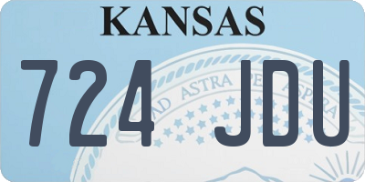 KS license plate 724JDU