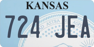 KS license plate 724JEA