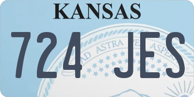 KS license plate 724JES