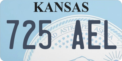 KS license plate 725AEL
