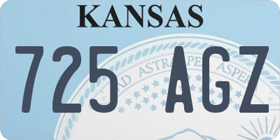 KS license plate 725AGZ