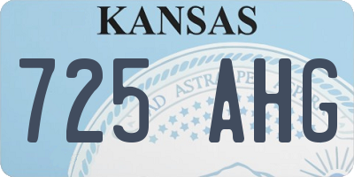 KS license plate 725AHG