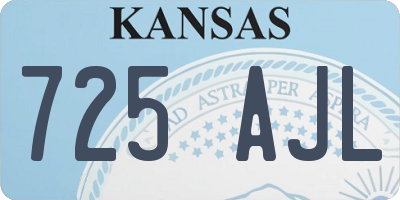 KS license plate 725AJL