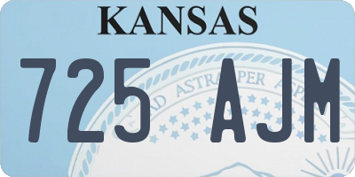 KS license plate 725AJM