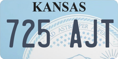 KS license plate 725AJT