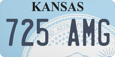 KS license plate 725AMG