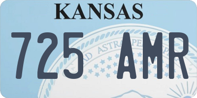 KS license plate 725AMR