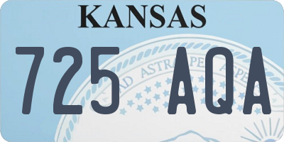 KS license plate 725AQA