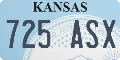 KS license plate 725ASX