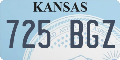 KS license plate 725BGZ