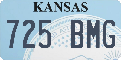 KS license plate 725BMG