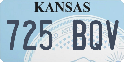 KS license plate 725BQV