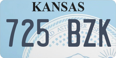 KS license plate 725BZK