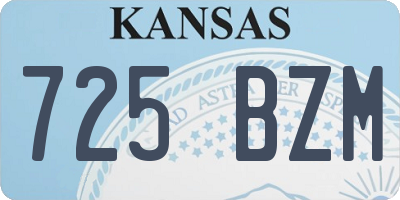 KS license plate 725BZM