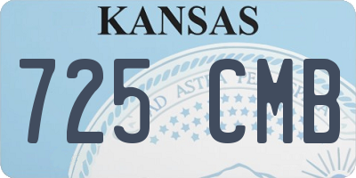 KS license plate 725CMB