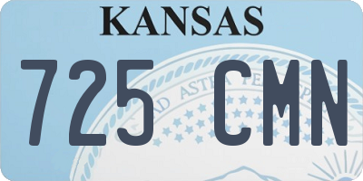 KS license plate 725CMN
