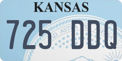 KS license plate 725DDQ