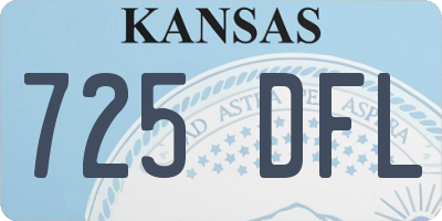KS license plate 725DFL