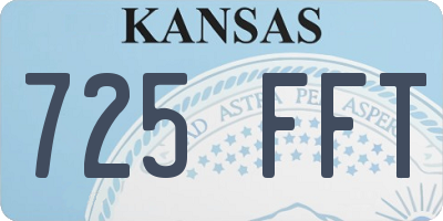 KS license plate 725FFT