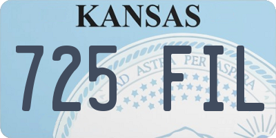 KS license plate 725FIL