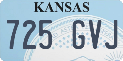 KS license plate 725GVJ
