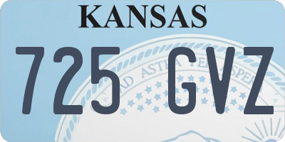 KS license plate 725GVZ